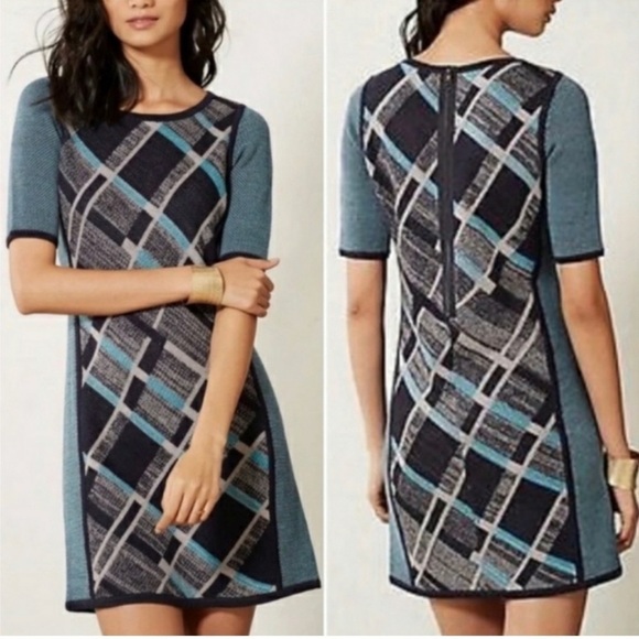 SPARROW Gywn Blue Wool Sweater Dress - Picture 1 of 6